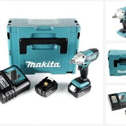 Makita Akku-Schlagschrauber »Makita DTW 190 RTJ Akku Schlagschrauber 18V 190 Nm + 2x Akkus 5,0Ah + Schnellladegerät im Makpac 2«