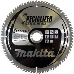 Makita Sägeblatt »80Z EFFICUT«, Schneidbreite: 2,15 mm, Bohrung: 30 mm