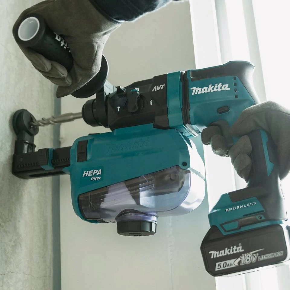 Makita Akku-Kombibohrhammer »DHR182RTWJ«, max. 13250 U/min, (Set), 18 V, SDS+, inkl. 2 Akkus 9 Makita Akku-Kombibohrhammer »DHR182RTWJ«, max. 13250 U/min, (Set), 18 V, SDS+, inkl. 2 Akkus – Bild 7