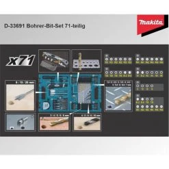 Makita Bohrer- und Bit-Set »Bit- und Bohrerset D-33691 71-teilig im Koffer« -Makit Werkzeug Verkaufe 30d95b03 6405 5e59 99a8 d049b5cb4f01