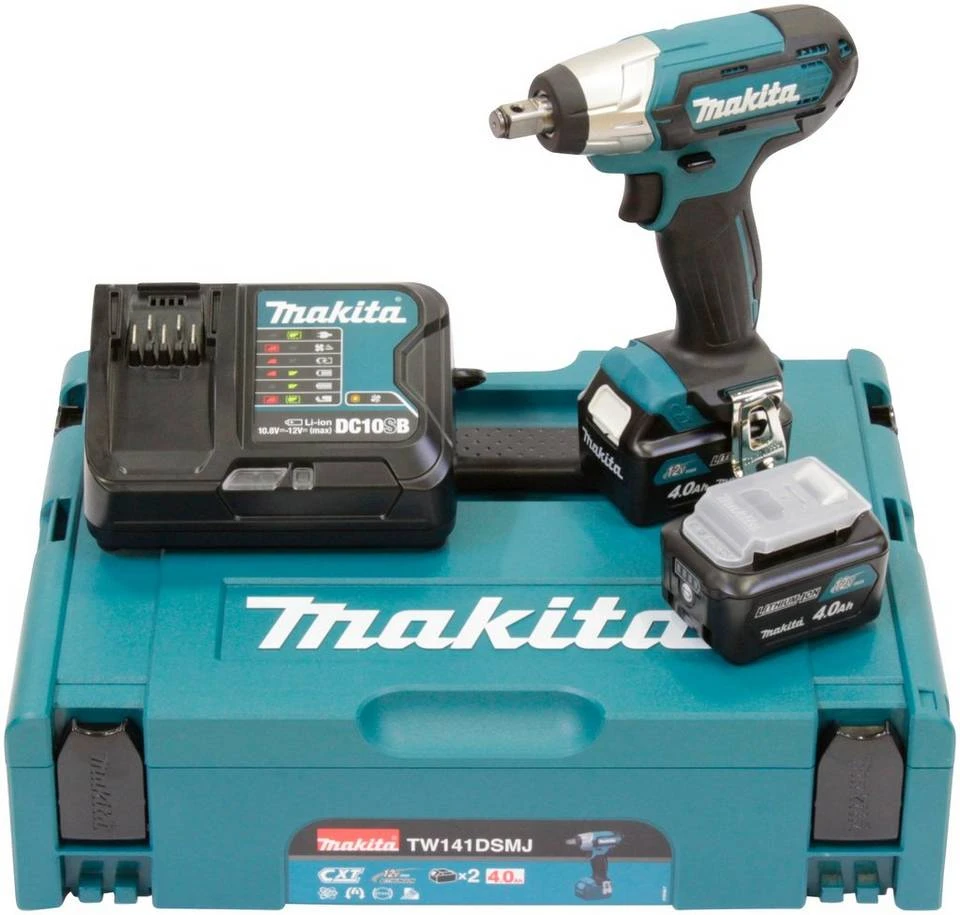 Makita Akku-Schlagschrauber »TW141DSMJ«, 2600 U/min, 145 Nm, mit 2 Akkus 12V/4,0 Ah und Ladegerät 3 Makita Akku-Schlagschrauber »TW141DSMJ«, 2600 U/min, 145 Nm, mit 2 Akkus 12V/4,0 Ah und Ladegerät