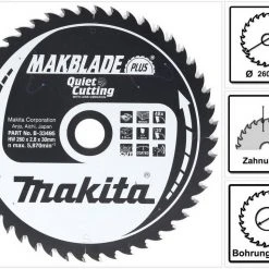 Makita Kreissägeblatt »Makita MAKBLADE PLUS Kreissägeblatt für Holz 260 x 30 x 2,8 mm 48 Zähne (B-33495)«