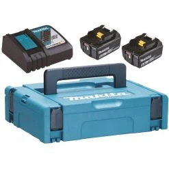 Makita »Energy Kit Starter-Set 2x BL1860B & DC18RC - Ladegerät & Akku - schwarz« Akku-Set