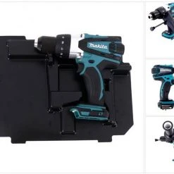 Makita Schlagbohrmaschine »Makita DHP 458 ZE Akku Schlagbohrschrauber 18V 91Nm + Einlage für Makpac«