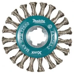 Makita Maschinen-Rundbürste »VA X-LOCK«, ø 115 cm, mit stark gezopftem Draht für hohe Arbeitsbelastungen