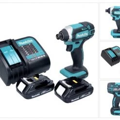 Makita Akku-Schlagschrauber »Makita DTD 152 SY Akku Schlagschrauber 18 V 165 Nm + 2x Akku 1,3 Ah + Ladegerät«
