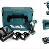 Makita Akku-Schlagschrauber »Makita DTD 171 RTJ Akku Schlagschrauber 18V 170Nm 1/4" Brushless + 2x Akku 5,0Ah + Ladegerät + Makpac«