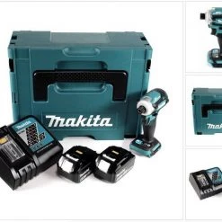 Makita Akku-Schlagschrauber »Makita DTD 171 RTJ Akku Schlagschrauber 18V 170Nm 1/4" Brushless + 2x Akku 5,0Ah + Ladegerät + Makpac«