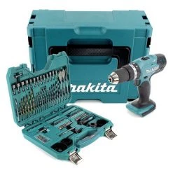 Makita Schlagbohrmaschine »Makita DHP 453 ZJ Akku Schlagbohrschrauber 18V 42Nm im Makpac + 100 tlg. Bit, Bohrer & Steckschlüssel Set - ohne Akku, ohne Ladegerät« -Makit Werkzeug Verkaufe 52bb06e6 bf5a 5422 8647 dc93757ac6e8