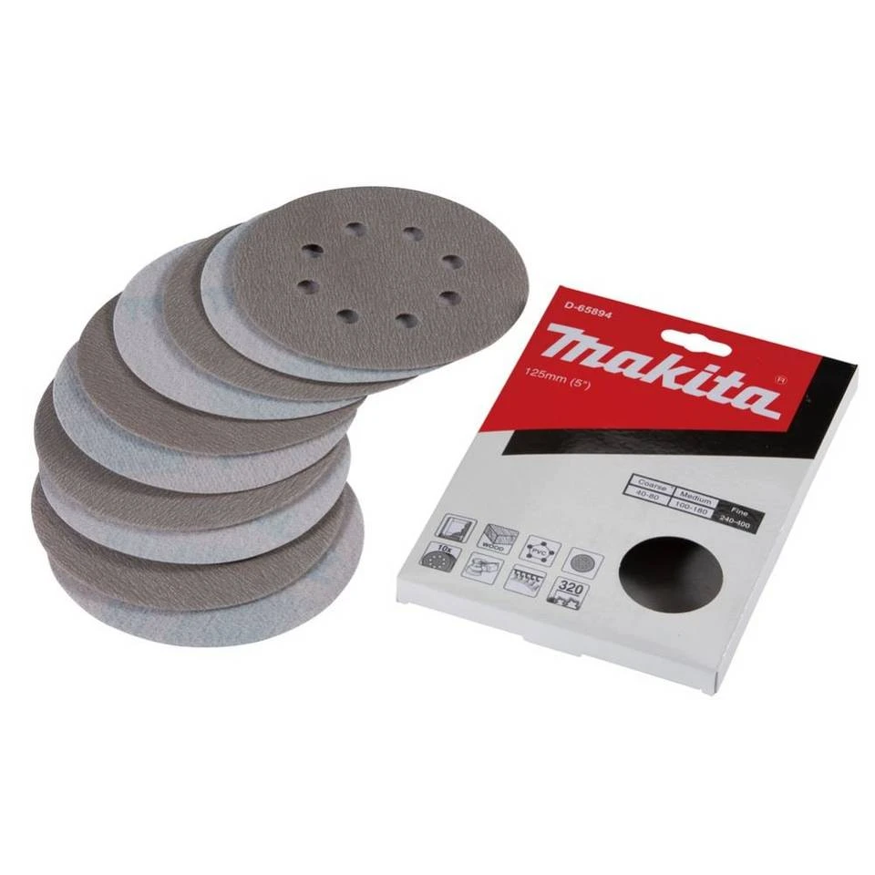 Makita Schleifpapier »Schleifpapier Kl. 125mm K320, D-65894« 4 Makita Schleifpapier »Schleifpapier Kl. 125mm K320, D-65894« – Bild 2