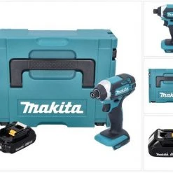 Makita Akku-Schlagschrauber »Makita DTD 152 A1J Akku Schlagschrauber 18 V 165 Nm 1/4" + 1x Akku 2,0 Ah + Makpac - ohne Ladegerät«