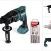Makita Schlagbohrmaschine »Makita DHR 182 Z Akku Bohrhammer 18 V 1,7 J SDS plus Brushless + 5 tlg. Bohrer Set - ohne Akku, ohne Ladegerät«