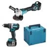 Makita Akku-Winkelschleifer »DLX2272TJ Combo Kit - Akku-Spezialset - blau/schwarz«