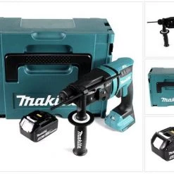 Makita Schlagbohrmaschine »Makita DHR 182 T1J Akku Bohrhammer 18V 1,7J SDS plus Brushless + 1x Akku 5,0Ah + Makpac - ohne Ladegerät«