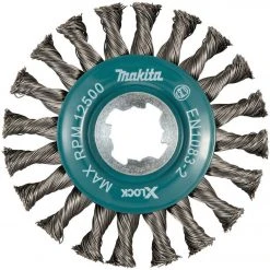 Makita Maschinen-Rundbürste »Metall X-LOCK«, ø 115 cm, mit stark gezopftem Draht für hohe Arbeitsbelastungen