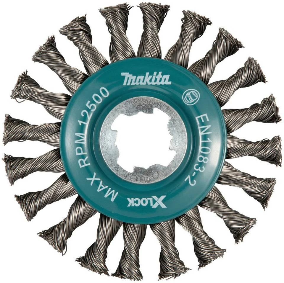 Makita Maschinen-Rundbürste »Metall X-LOCK«, ø 115 cm, mit stark gezopftem Draht für hohe Arbeitsbelastungen 3 Makita Maschinen-Rundbürste »Metall X-LOCK«, ø 115 cm, mit stark gezopftem Draht für hohe Arbeitsbelastungen