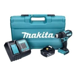 Makita Schlagbohrmaschine »Makita DHP 485 STX5 Akku Schlagbohrschrauber 18 V 50 Nm Brushless + 1x Akku 5,0 Ah + Ladegerät + 101 tlg. Zubehör Set + Koffer« -Makit Werkzeug Verkaufe 8c616693 b88b 5607 8a08 045b0083a104