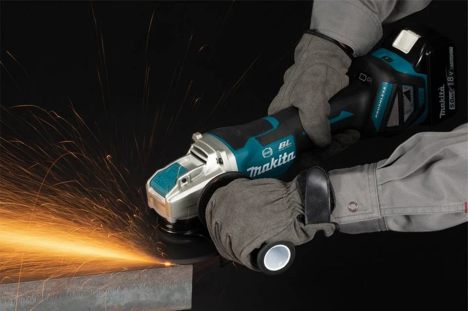 Makita Akku-Winkelschleifer »DGA519RTJ«, max. 8500 U/min, (Set), X-Lock, inkl. Ladegerät und 2 Akkus 4 Makita Akku-Winkelschleifer »DGA519RTJ«, max. 8500 U/min, (Set), X-Lock, inkl. Ladegerät und 2 Akkus – Bild 2