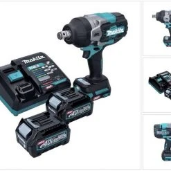 Makita Akku-Schlagschrauber »Makita TW 001 GD201 Akku Schlagschrauber 40 V max. 1800 Nm Brushless XGT + 2x Akku 2,5 Ah + Ladegerät«