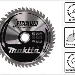 Makita Kreissägeblatt »Makita SPECIALIZED Kreissägeblatt für Holz 165 x 20 x 1,85 mm 48 Zähne (B-56764)«