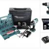 Makita Schlagbohrmaschine »Makita DHP 481 STX Akku Schlagbohrschrauber Brushless 18V 115 Nm + 1x Akku 5,0Ah + Ladegerät + 100tlg. Bit Bohrer Set + Makbox«