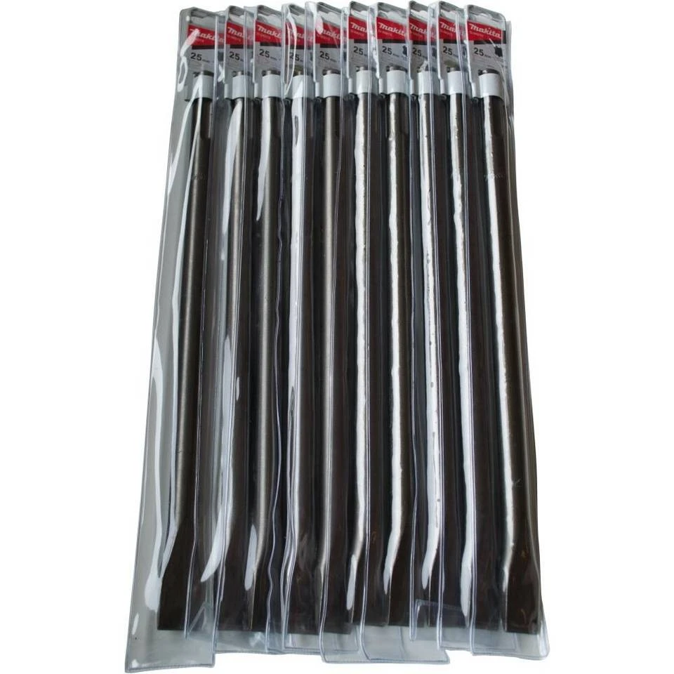 Makita Flachmeißel »10 Stück Flachmeissel SDS-Max 25x400mm« 3 Makita Flachmeißel »10 Stück Flachmeissel SDS-Max 25x400mm«