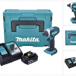 Makita Akku-Schlagschrauber »Makita DTD 152 RT1J Akku Schlagschrauber 18V 165Nm + 1x Akku 5,0Ah + Schnellladegerät im Makpac 2«