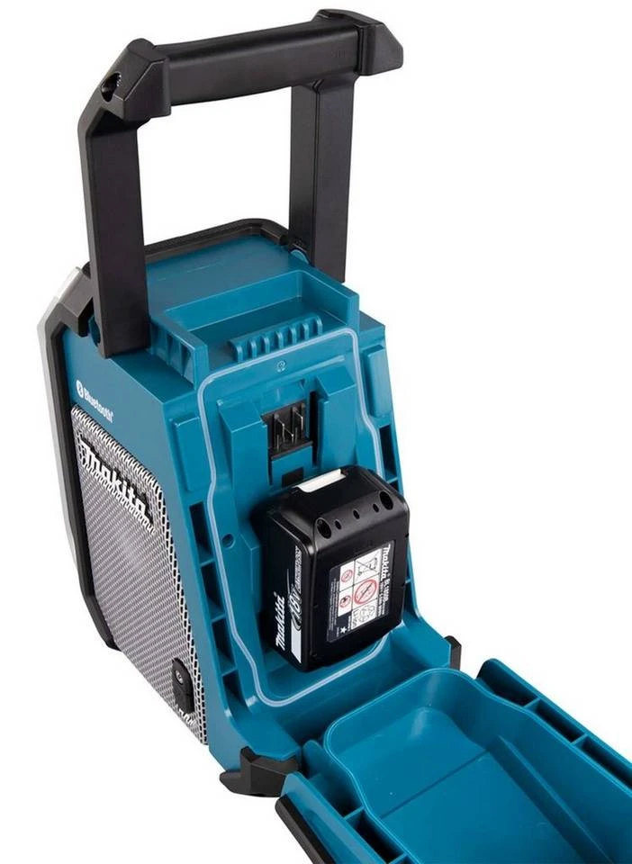 Makita »DMR 114« Baustellenradio (FM-Tuner, mit Bluetooth 5.0, Gehäuse in robuster Baustellenausführung, für den Empfang von FM geeignet) 9 Makita »DMR 114« Baustellenradio (FM-Tuner, mit Bluetooth 5.0, Gehäuse in robuster Baustellenausführung, für den Empfang von FM geeignet) – Bild 7