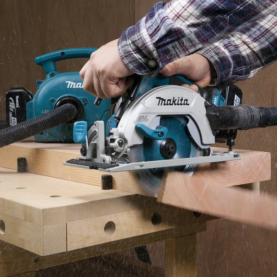 Makita Akku-Handkreissäge »DHS680RTJ«, Set, 57 mm, 18 V, mit 2 Akkus 18V/5Ah und Ladegerät 4 Makita Akku-Handkreissäge »DHS680RTJ«, Set, 57 mm, 18 V, mit 2 Akkus 18V/5Ah und Ladegerät – Bild 2