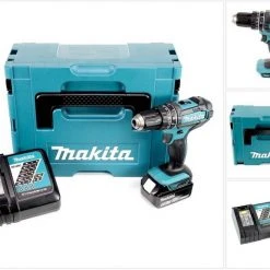 Makita Schlagbohrmaschine »Makita DHP 482 RT1J Akku Schlagbohrschrauber 18V 62Nm im Makpac + 1x 5,0 Ah Akku + Ladegerät«
