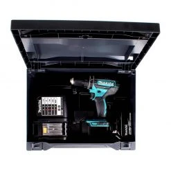 Makita Schlagbohrmaschine »Makita DHP 482 ST1X Akku Schlagbohrschrauber 18V + 1x Akku 5,0Ah + Ladegerät + 100tlg. Bit Bohrer Set + Makbox« -Makit Werkzeug Verkaufe bc79a6e5 919e 53b2 8ebd 413653d3b494