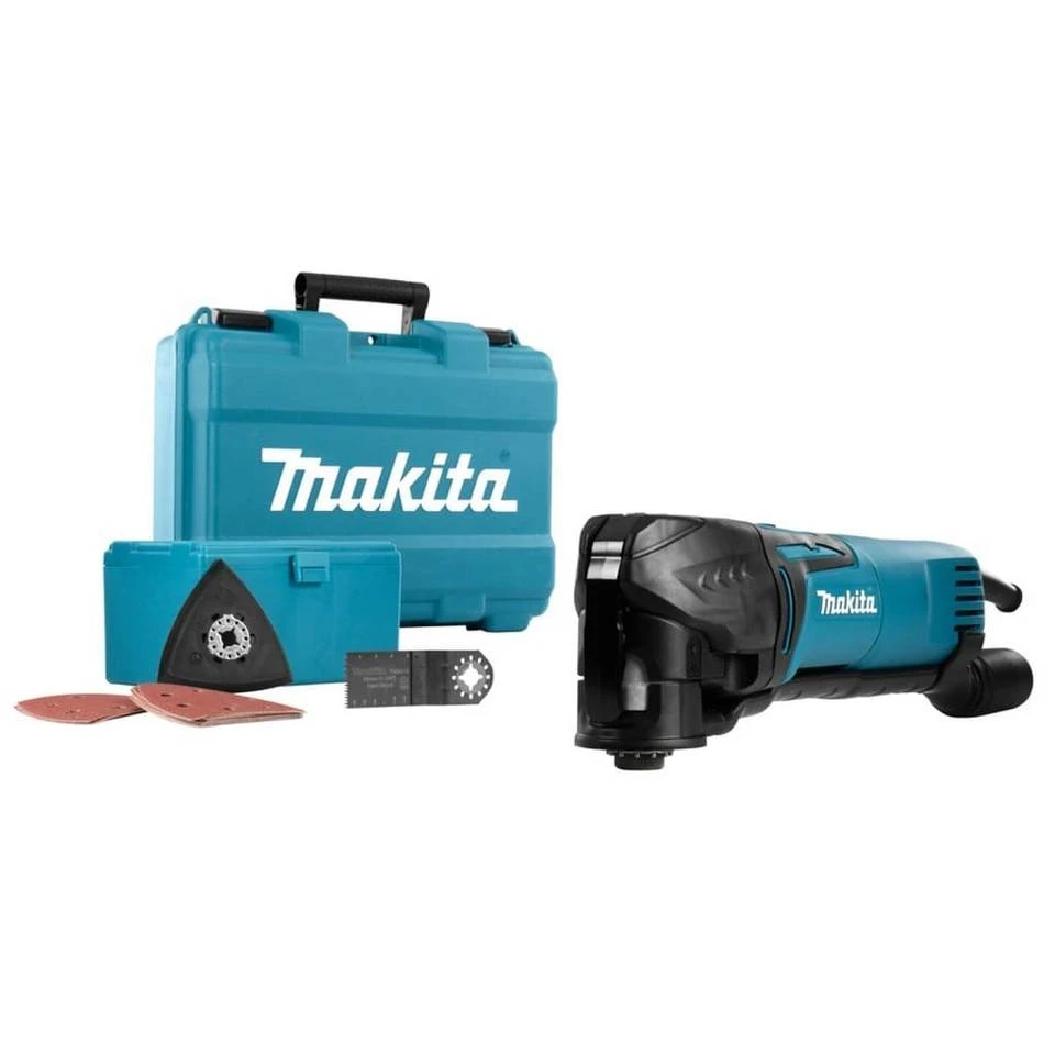 Makita Elektro-Multifunktionswerkzeug »Makita Multifunktionswerkzeug 320 W Blau und Schwarz«, 320 W 4 Makita Elektro-Multifunktionswerkzeug »Makita Multifunktionswerkzeug 320 W Blau und Schwarz«, 320 W – Bild 2