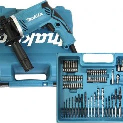 Makita Schlagbohrmaschine »HP1631KX3«, 220-240 V, max. 3200 U/min, inkl. 74-tlg. Zubehörset