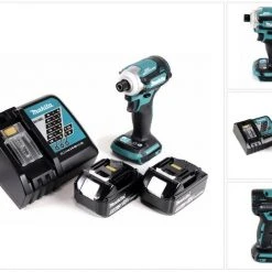 Makita Akku-Schlagschrauber »Makita DTD 171 RT Akku Schlagschrauber 18V 170 Nm 1/4" Brushless + 2x Akku 5,0Ah + Ladegerät«