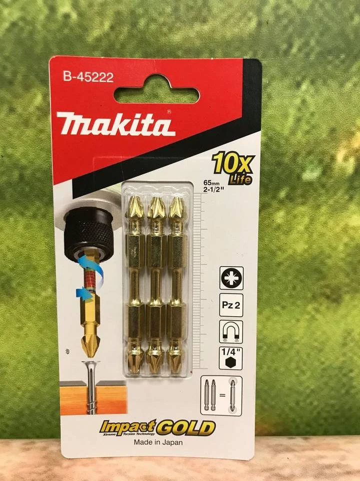 Makita Bit-Set »Makita BIT Doppelkreuzschlitzbit Impact Gold Toros«, 3x Bit 3 Makita Bit-Set »Makita BIT Doppelkreuzschlitzbit Impact Gold Toros«, 3x Bit