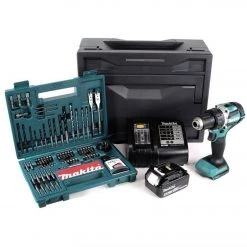 Makita Säulenbohrmaschine »Makita DDF 484 STX Akku Bohrschrauber 18V 54Nm Brushless + 1x Akku 5,0Ah + Ladegerät + 100tlg. Bit Bohrer Set + Makbox« -Makit Werkzeug Verkaufe cbbfa5a6 2673 5961 8734 e17a0687eacc