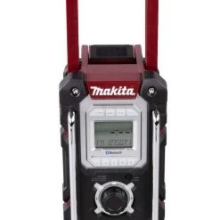 Makita »DMR 108« Baustellenradio (Bluetooth, mit Spritzschutz bis Schutzklasse IP64 und Weckfunktion, inklusive Aux-Anschluss für MP3-Kompatibilität und einen USB-Anschluss um Ihr Mobilgerät zu laden) Blau, Rot -Makit Werkzeug Verkaufe cd2cf18e 96bb 4636 80d4 f483152e06a7