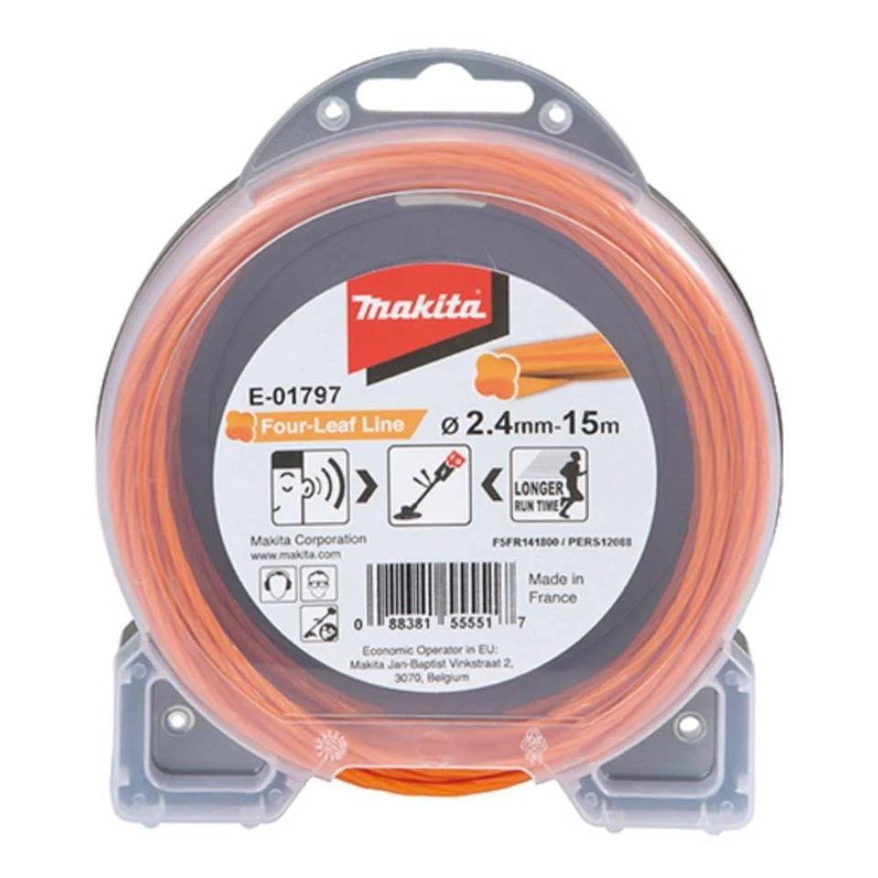 Makita Akku-Rasentrimmer »Mähfaden Four Leaf 2,4 mm x 15 m« 4 Makita Akku-Rasentrimmer »Mähfaden Four Leaf 2,4 mm x 15 m« – Bild 2