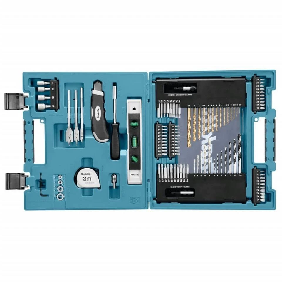 Makita Bohrer- und Bitset »Makita 104-tlg. Bohrer-Kombinationsset Silbern und Schwarz«, 104-St. 4 Makita Bohrer- und Bitset »Makita 104-tlg. Bohrer-Kombinationsset Silbern und Schwarz«, 104-St. – Bild 2