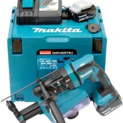 Makita Akku-Kombibohrhammer »DHR182RTWJ«, max. 13250 U/min, (Set), 18 V, SDS+, inkl. 2 Akkus