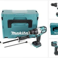 Makita Schlagbohrmaschine »Makita DHP 481 ZJ 18V Akku Schlagbohrschrauber Brushless 115 Nm Solo im Makpac ohne Akku und Ladegerät«