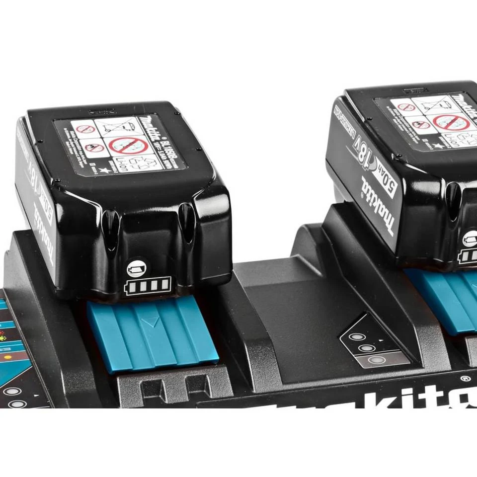 Makita Elektrowerkzeug-Set »Makita Schnellladegerät DC18RD Schwarz und Blau« 4 Makita Elektrowerkzeug-Set »Makita Schnellladegerät DC18RD Schwarz und Blau« – Bild 2