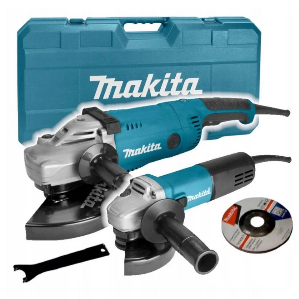 Makita Winkelschleifer »MAKITA Set Winkelschleifer DK0053G GA9020/9558«, (siehe Lieferumfang) 3 Makita Winkelschleifer »MAKITA Set Winkelschleifer DK0053G GA9020/9558«, (siehe Lieferumfang)
