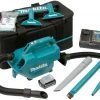 Makita Akku-Hand-und Stielstaubsauger CL121DSA, 28 Watt, mit Beutel, Fahrzeugreinigung, 46 mbar mit Akku 12V und Ladegerät